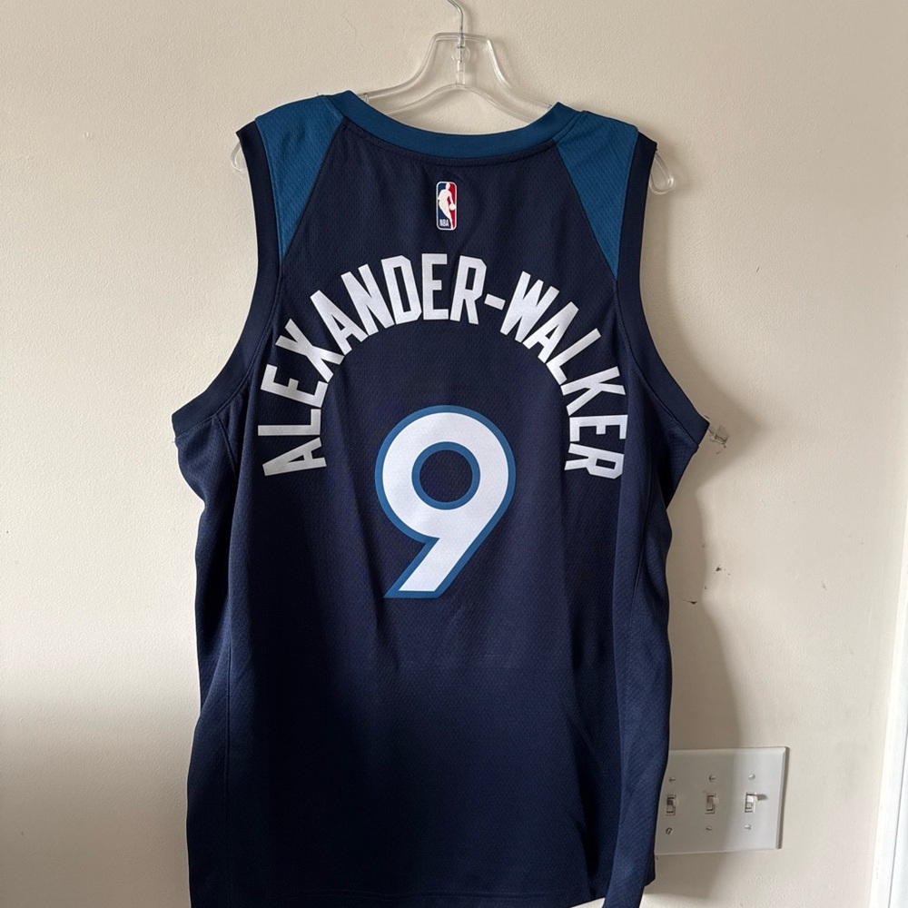Men’s Nike Nickeil Alexander-Walker #9 Minnesota Timberwolves Jersey Sz 52 - NWT - Picture 7 of 7
